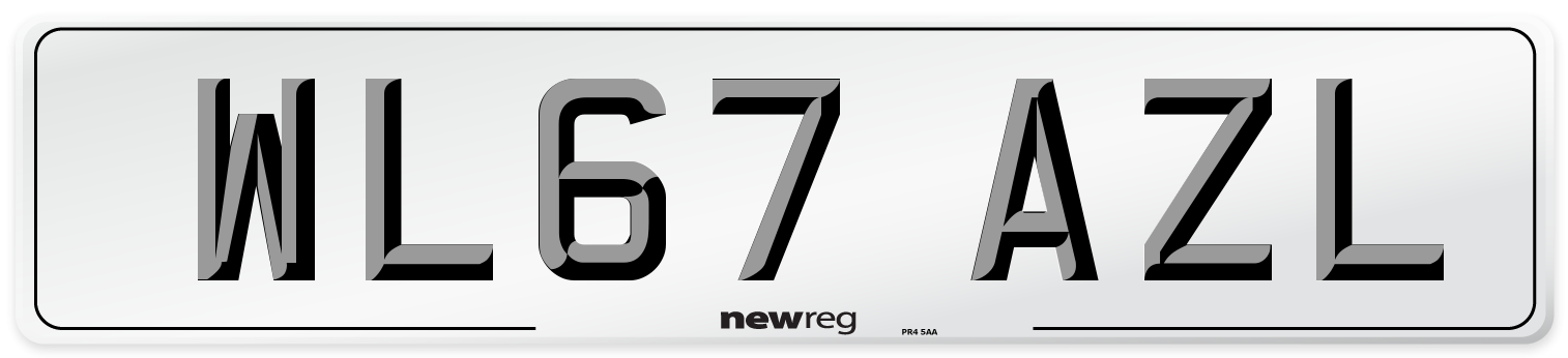 WL67 AZL Number Plate from New Reg